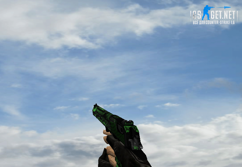 Модель "Desert Eagle Emerald Strike" для CS 1.6