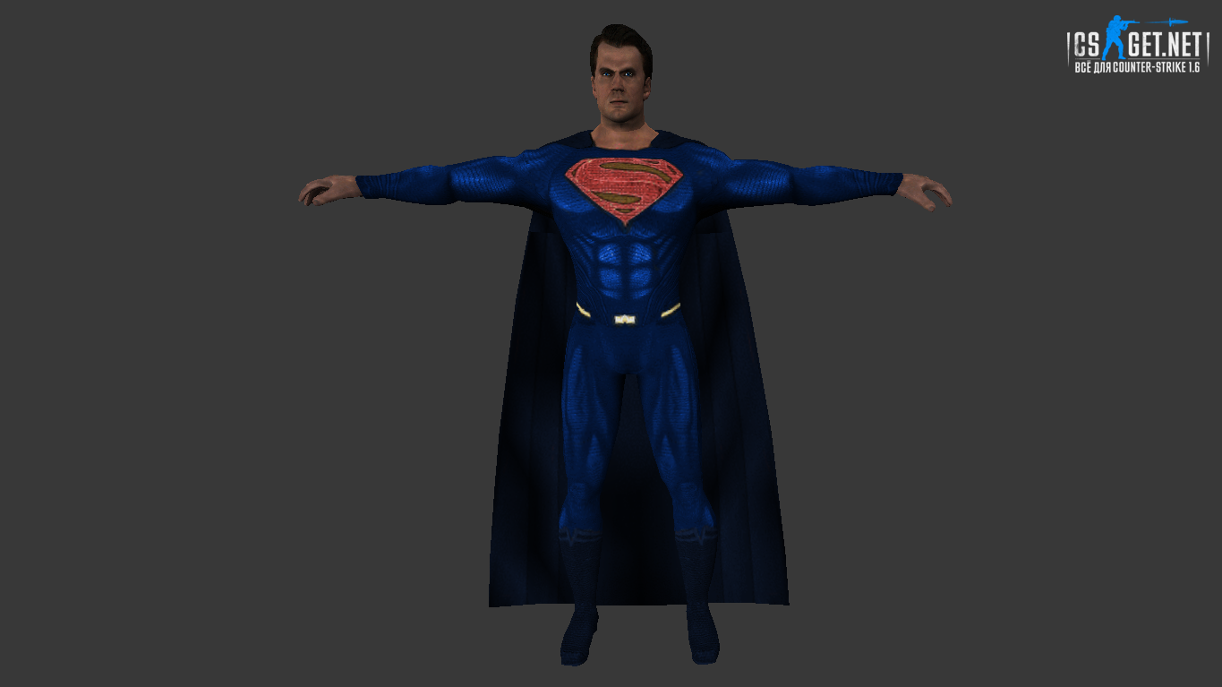 Мужская модель Superman (ct,tt+united) для CS 1.6