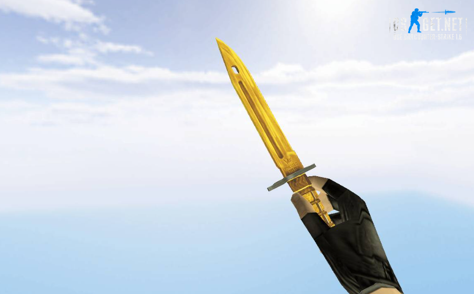 Модель «Штык-нож | Белое золото» для CS 1.6