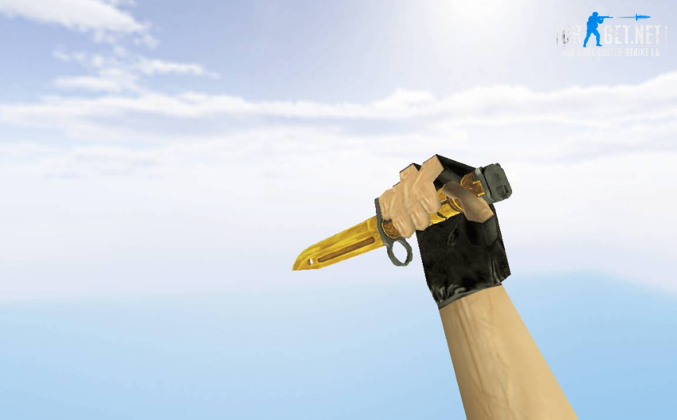 Модель «Штык-нож | Белое золото» для CS 1.6