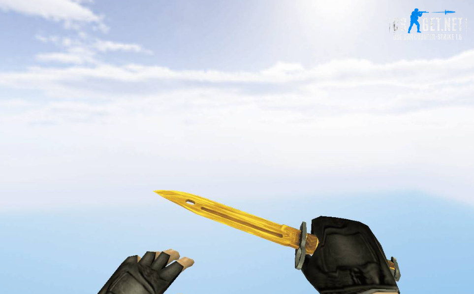 Модель «Штык-нож | Белое золото» для CS 1.6