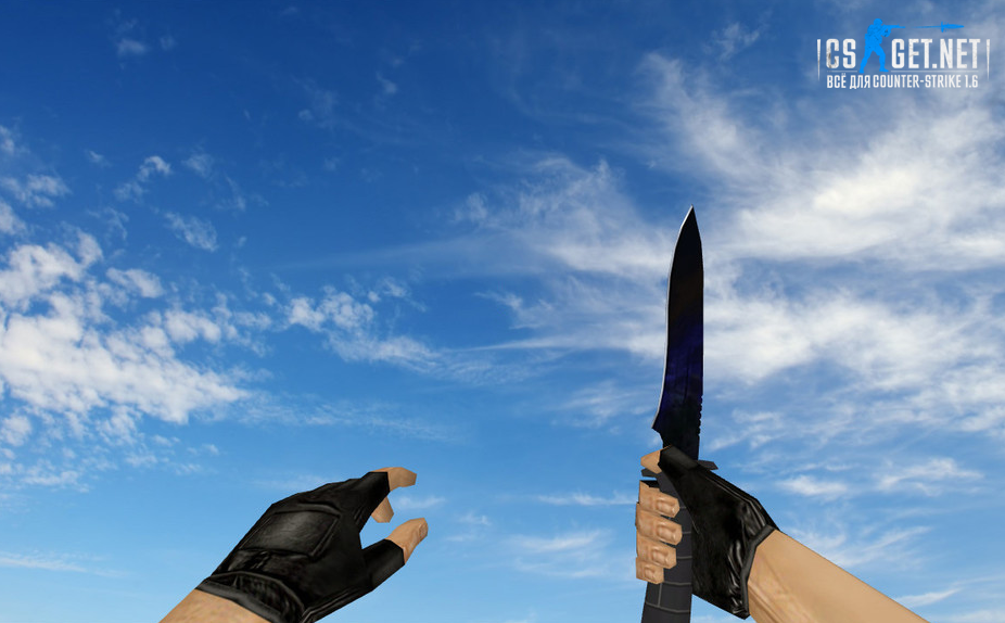 Модель «Стандартный нож Blue Night» для CS 1.6