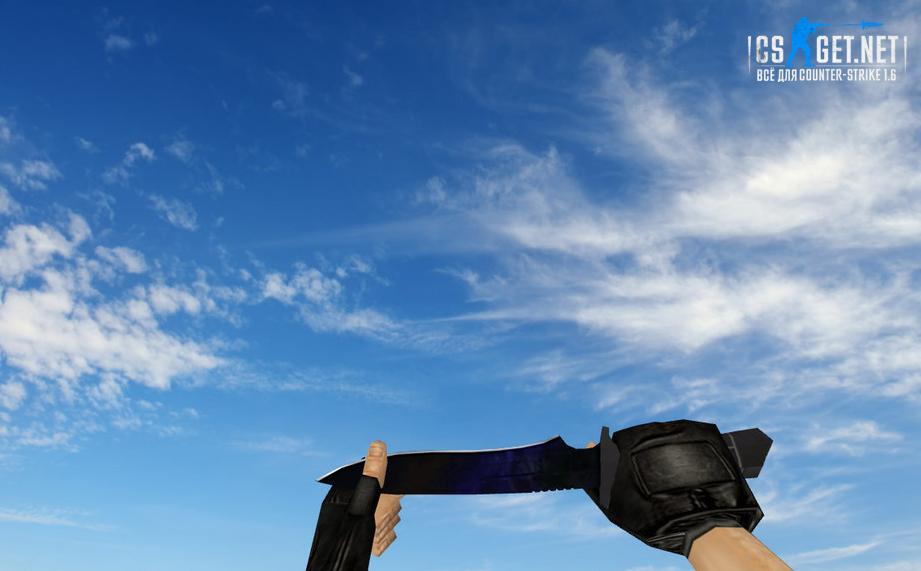 Модель «Стандартный нож Blue Night» для CS 1.6